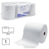 Полотенца бумажные рулонные KIMBERLY-CLARK Scott, КОМПЛЕКТ 6 шт., 304 м, белые, диспенсер 601536, 6667 126122