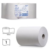 Полотенца бумажные рулонные KIMBERLY-CLARK Scott, КОМПЛЕКТ 6 шт., Slimroll, 165 м, белые, диспенсеры 601536, 601537, 6657 126123