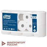 Бумага туалетная TORK PREMIUM, спайка 8 рулонов по 23 метра (Система T4) 2-слойная, белая, 120320 127835