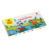 Пластилин Мульти-Пульти "Енот в сказке", 06 цветов, 72г, со стеком, картон 328892