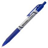 Ручка шариковая автоматическая с грипом BRAUBERG Leader, СИНЯЯ, корпус с печатью, узел 0,7 мм, линия письма 0,35 мм, 141540 141540