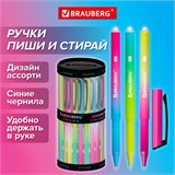 Ручка стираемая гелевая BRAUBERG Grade, СИНЯЯ, soft-touch, узел 0,7 мм, линия письма 0,5 мм, 144208 144208