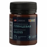 Краска акриловая глянцевая "Декола", банка 50 мл, коричневая, 2928419 192579