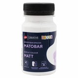 Краска акриловая матовая "Декола", банка 100 мл, белая, 14327104 192582