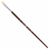 Кисть художественная профессиональная BRAUBERG ART CLASSIC, щетина, овальная, № 12, длинная ручка, 200732 200732