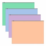 Папка-конверт на молнии ERICH KRAUSE "Matt Pastel Bloom" А4 (334х246 мм), ассорти, 0,18 мм, 61169 272932