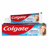 Зубная паста 100 мл COLGATE "Бережное отбеливание", с фторидом и кальцием, 7891024188279 609051
