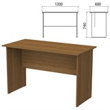 Стол письменный "Бюджет", 1200х600х740 мм, орех французский, 402660-190 641154