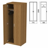 Шкаф для одежды "Арго", 770х580х2000 мм, орех (КОМПЛЕКТ) 981586