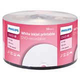 Диски DVD-R PHILIPS 4,7 Гб, 16x, Bulk (термоусадка без шпиля), поверхность для печати, КОМПЛЕКТ 50 шт. 514195