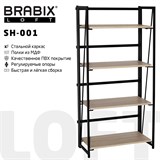 {{photo.Alt || photo.Description || 'Стеллаж на металлокаркасе BRABIX &quot;LOFT SH-001&quot;, 600х300х1250 мм, складной, цвет дуб натуральный, 641230'}}