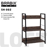 {{photo.Alt || photo.Description || 'Стеллаж на металлокаркасе BRABIX &quot;LOFT SH-002&quot;, 600х350х845 мм, цвет морёный дуб, 641231'}}