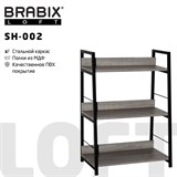 {{photo.Alt || photo.Description || 'Стеллаж на металлокаркасе BRABIX &quot;LOFT SH-002&quot;, 600х350х845 мм, цвет дуб антик, 641232'}}