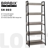 {{photo.Alt || photo.Description || 'Стеллаж на металлокаркасе BRABIX &quot;LOFT SH-003&quot;, 600х350х1500 мм, 5 полок, цвет дуб антик, 641235'}}