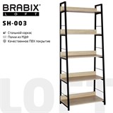 {{photo.Alt || photo.Description || 'Стеллаж на металлокаркасе BRABIX &quot;LOFT SH-003&quot;, 600х350х1500 мм, 5 полок, цвет дуб натуральный, 641236'}}