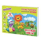 {{photo.Alt || photo.Description || 'Пластилин классический ЮНЛАНДИЯ &quot;ВЕСЁЛЫЙ ШМЕЛЬ&quot;, 12 цветов, 204 г, СО СТЕКОМ, КВАДРАТНЫЙ, 104823'}}