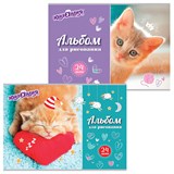 {{photo.Alt || photo.Description || 'Альбом для рисования, А4, 24 листа, скоба, обложка картон, ЮНЛАНДИЯ, 202х285 мм, &quot;Милые кошечки&quot; (2 вида), 105055'}}