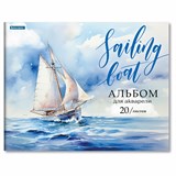 {{photo.Alt || photo.Description || 'Альбом для акварели А3, 20 л., бумага 200 г/м2, склейка, обложка картон, BRAUBERG, &quot;Море&quot;, 107127'}}