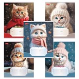 {{photo.Alt || photo.Description || 'Тетрадь 12л. HATBER линия, обложка картон, Уютные котики (микс в спайке), 12Т5В2'}}