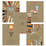 {{photo.Alt || photo.Description || 'Тетрадь 18 л., HATBER клетка, обложка картон КРАФТ, &quot;На мягких лапках&quot; (микс в спайке), 068447, 18Т5В1'}}