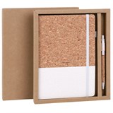 {{photo.Alt || photo.Description || 'Блокнот в наборе с ручкой А5, 145х213 мм, BRAUBERG "Cork", под кожу, ЭКО обложка, 80 листов, бежевый, 116864'}}