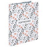 {{photo.Alt || photo.Description || 'Папка-портфолио универсальная, 4 кольца, 20 файлов, 7БЦ матовая, BRAUBERG &quot;Flowers&quot;, 117556'}}