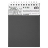 {{photo.Alt || photo.Description || 'Блокнот МАЛЫЙ ФОРМАТ А6, 60 л., силиконовый гребень, обложка пластик, клетка, BRAUBERG, серый, 117566'}}