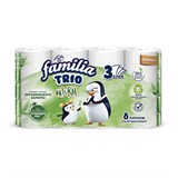 {{photo.Alt || photo.Description || 'Бумага туалетная бытовая, спайка 8 шт., 3-слойная (8х16,7 м), FAMILIA TRIO Natural, белая, 5080971'}}