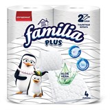 {{photo.Alt || photo.Description || 'Бумага туалетная бытовая, спайка 4 шт., 2-слойная (4х20,4 м), FAMILIA PLUS, белая, 5080758'}}