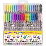 {{photo.Alt || photo.Description || 'Ручки гелевые ЮНЛАНДИЯ, НАБОР 36 ЦВЕТОВ, узел 1 мм, линия письма 0,5 мм, 144451'}}