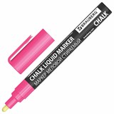 {{photo.Alt || photo.Description || 'Маркер меловой CHALK LIQUID MARKER, РОЗОВЫЙ, 3 мм, стираемый, BRAUBERG &quot;CHALK&quot;, 152586'}}