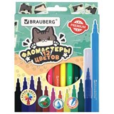 {{photo.Alt || photo.Description || 'Фломастеры кросс-серия МИЛЫЕ КОТЫ, 12 цветов, вентилируемый колпачок, картонная коробка с европодвесом, BRAUBERG, 152620'}}