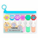 {{photo.Alt || photo.Description || 'Набор текстовыделителей с топперами 6 ЦВЕТОВ ПАСТЕЛЬ, &quot;ЛАПКИ&quot;, линия 1-4 мм, FUNSTER (ФАНСТЕР), 152650'}}