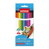 {{photo.Alt || photo.Description || 'Карандаши цветные ПИФАГОР СТАНДАРТ 12 цветов, трехгранный корпус, 182087'}}