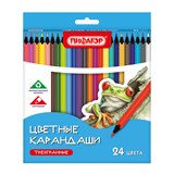 {{photo.Alt || photo.Description || 'Карандаши цветные ПИФАГОР СТАНДАРТ 24 цвета, трехгранный корпус, 182088'}}