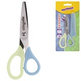 {{photo.Alt || photo.Description || 'Ножницы ЮНЛАНДИЯ, 135 мм, с футляром для лезвий, мятно-голубые, блистер, 237110'}}