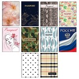 {{photo.Alt || photo.Description || 'Обложка для паспорта &quot;Cool Mix 3&quot;, мягкая вставка изолон, 10 дизайнов ассорти, цветной принт, ПВХ, STAFF, 238860'}}