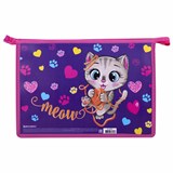 {{photo.Alt || photo.Description || 'Папка для труда на молнии BRAUBERG А4, 2 отделения, органайзер, &quot;Playing kitty&quot;, 270976'}}