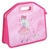 {{photo.Alt || photo.Description || 'Папка-сумка ЮНЛАНДИЯ, 1 отделение, фетровые ручки, 34х30х11 см, &quot;Girl and dog&quot;, 270997'}}