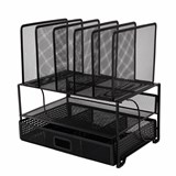 {{photo.Alt || photo.Description || 'Органайзер многосекционный металлический BRAUBERG &quot;Germanium&quot;, 335х228х335 мм, черный, 272474'}}