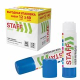 {{photo.Alt || photo.Description || 'Клей-карандаш 40 г, ВЫГОДНАЯ УПАКОВКА, КОМПЛЕКТ 12 ШТУК, STAFF EVERYDAY, 273019'}}