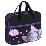 {{photo.Alt || photo.Description || 'Папка на молнии с ручками BRAUBERG А4, 1 отделение, карман на молнии, 80 мм, &quot;Sleeping kitten&quot;, 273309'}}