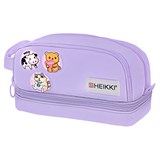 {{photo.Alt || photo.Description || 'Пенал-органайзер HEIKKI (ХЕЙКИ) с ручкой, значки, 2 отделения, откидная планка, 22x13х10 см, фиолетовый, 273600'}}