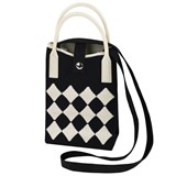 {{photo.Alt || photo.Description || 'Сумочка-органайзер повседневная HEIKKI KNIT (ХЕЙКИ) кросс боди, вязаная, 17х12х5 см, &quot;Black&amp;White&quot;, 273793'}}