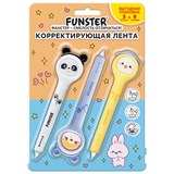 {{photo.Alt || photo.Description || 'Корректирующая лента FUNSTER (ФАНСТЕР) &quot;Милые зверята&quot;, 5 мм x 6 м, КОМПЛЕКТ из 3 шт., на блистере, 273984'}}