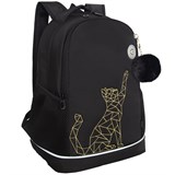 {{photo.Alt || photo.Description || 'Рюкзак GRIZZLY школьный, анатомическая спинка, 2 отделения, для девочек, "GOLD CAT", 38х28х18 см, RG-563-2/1'}}