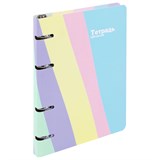 {{photo.Alt || photo.Description || 'Тетрадь на кольцах А5 160х212 мм, 120 л., картон, матовая ламинация, клетка, BRAUBERG, кросс-серия PASTEL, 405197'}}