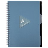 {{photo.Alt || photo.Description || 'Тетрадь обложка пластик, А5 80 л., гребень, 4 разделителя, клетка, BRAUBERG, синий, 405368'}}