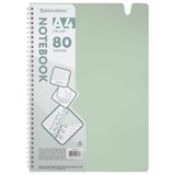 {{photo.Alt || photo.Description || 'Тетрадь обложка пластик, А4 80 л., гребень мягкий, вырубка для ручки, клетка, BRAUBERG, светло-зеленый, 405373'}}