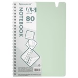 {{photo.Alt || photo.Description || 'Тетрадь обложка пластик, А5 80 л., гребень мягкий, вырубка для ручки, клетка, BRAUBERG, светло-зеленый, 405378'}}